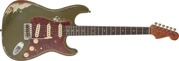 Fender Custom Shop 1960 Stratocaster Super Heavy Relic LTD Aged Olive Green