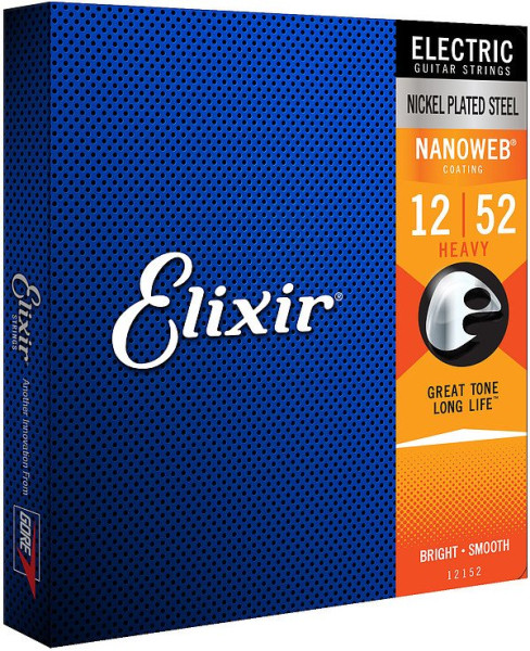 Elixir NanoWeb 12152 Heavy 012-052 E-Gitarren Saiten