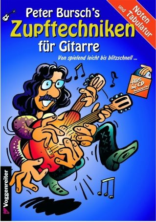 Bursch Peter Zupftechniken f. Gitarre+CD