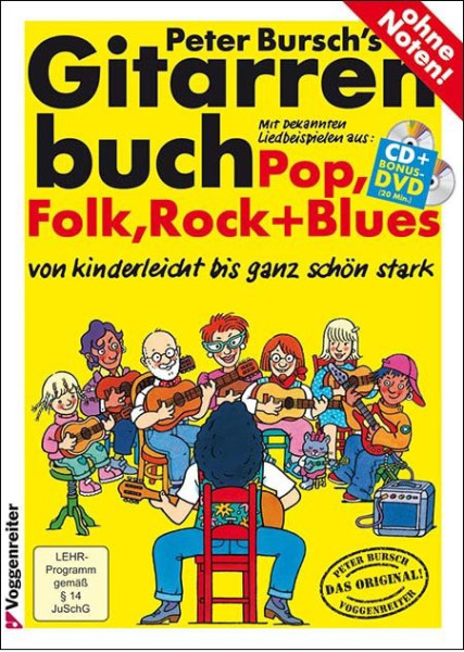 Bursch Peter Gitarren Buch 1 + CD + DVD