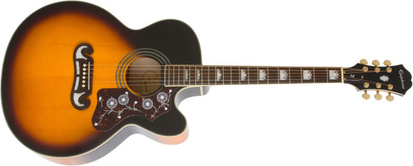 Epiphone J-200 EC Studio Vintage Sunburst