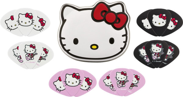 Fender Plektrum Hello Kitty X Pick Tin, Medium 18 Pack