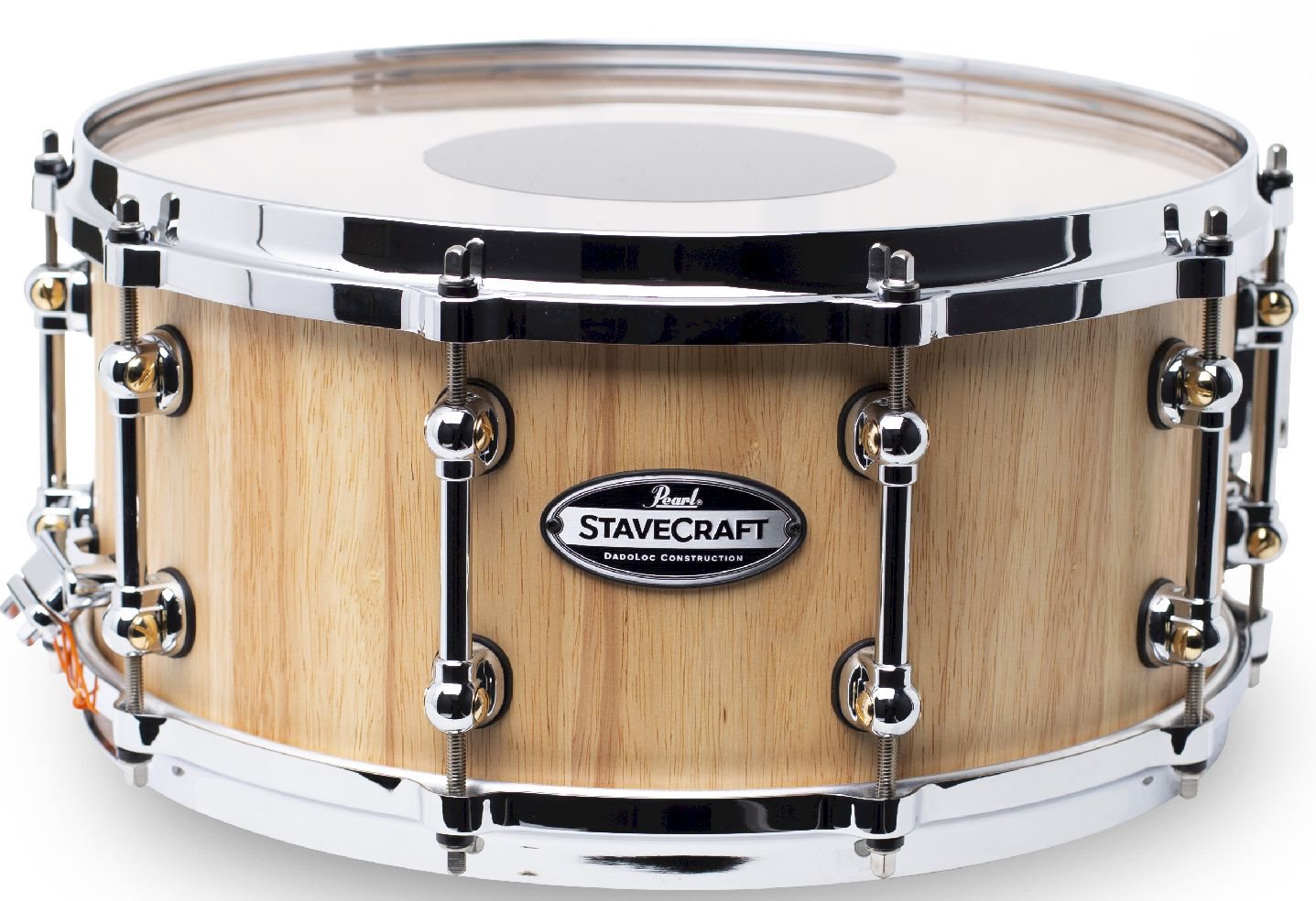 Pearl Stavecraft 14” Makha Snare, Satin Natural