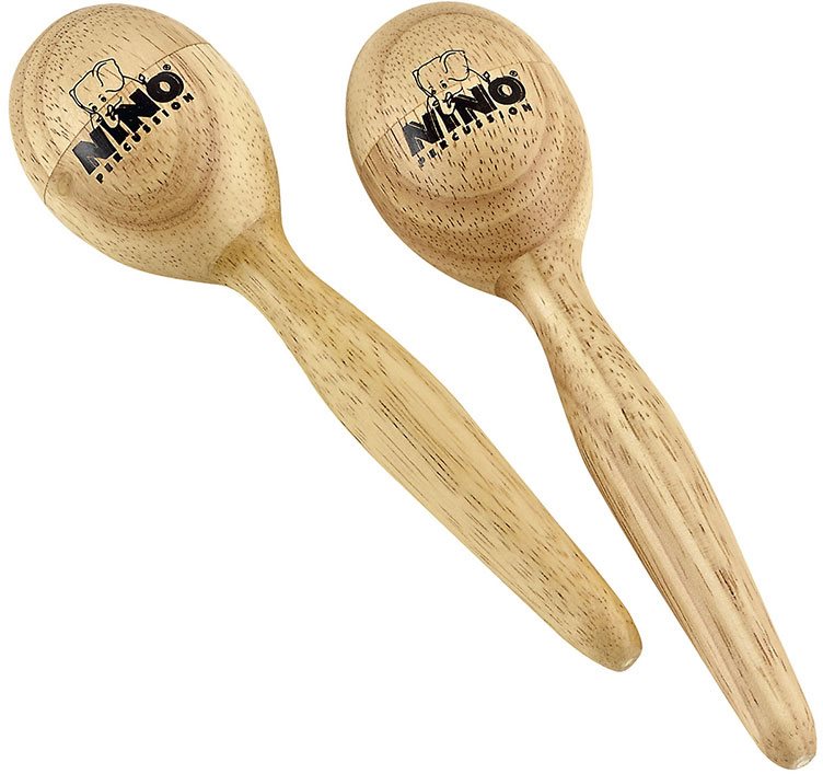 Stagg 16cm Wood Maracas, Red