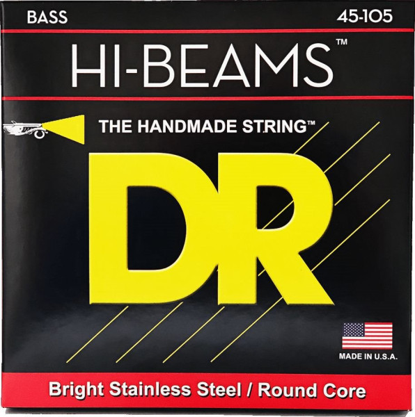 DR MR-45 Hi-Beam Medium 045-105 Stainless Steel Bass Strings