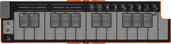 Korg nanoKEY Fold Lava Orange